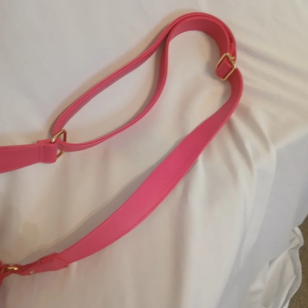 Juicy Couture Beach Couture Crossbody Terry Cloth Pink Flash Bucket Bag New